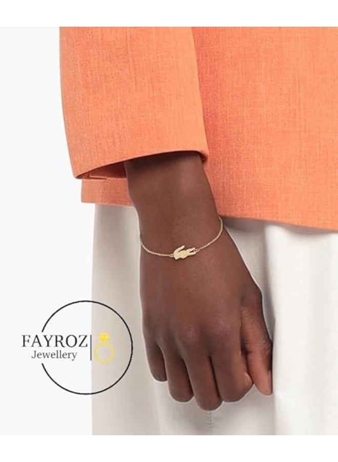 LACOSTE Couples Crocodile Bracelet for Men and Women – Stainless Steel, Luxurious and Elegant Design, Rust Resistant - Image 3