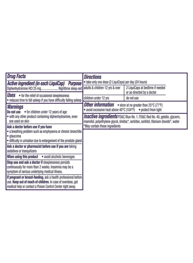 Vicks ZzzQuil Nighttime Sleep Aid LiquiCaps 12 Caps - Image 3