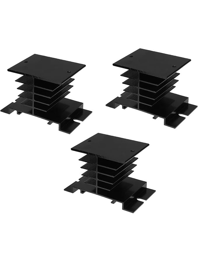 Aluminum Relay Heatsink Replacement Block Black Cooling Fin - Image 1