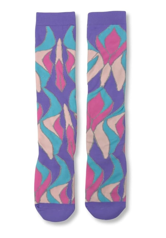Glitters Funky Knee High Socks for Kids & Teens - Colorful Novelty Knee-High Socks - Image 4