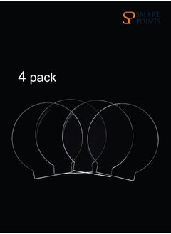 SMARTPOINTS 4 Pieces Clear Acrylic Sheet Round Panel Thick (4mm) Plastic Board Cast for LED Light Base, Sign, DIY Display Projects, Craft  - Image 5