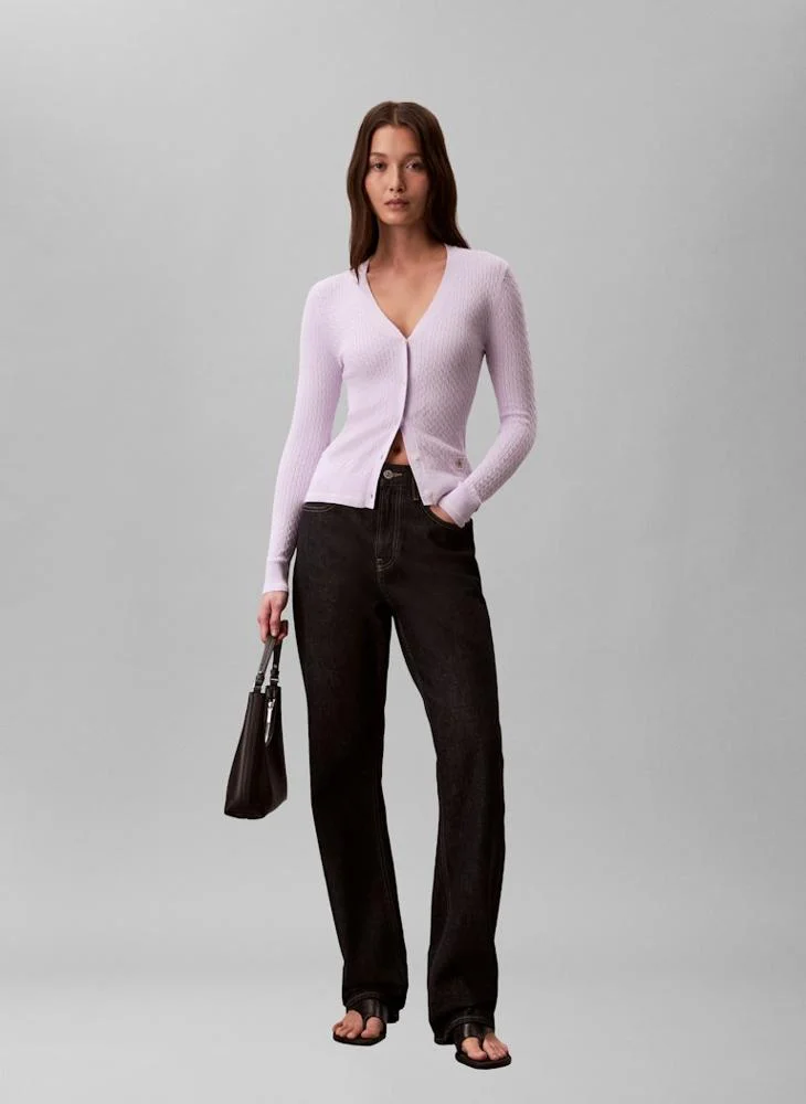 CALVIN KLEIN  Logo Varigated Rib Nano Tank for Women | Best Price UAE