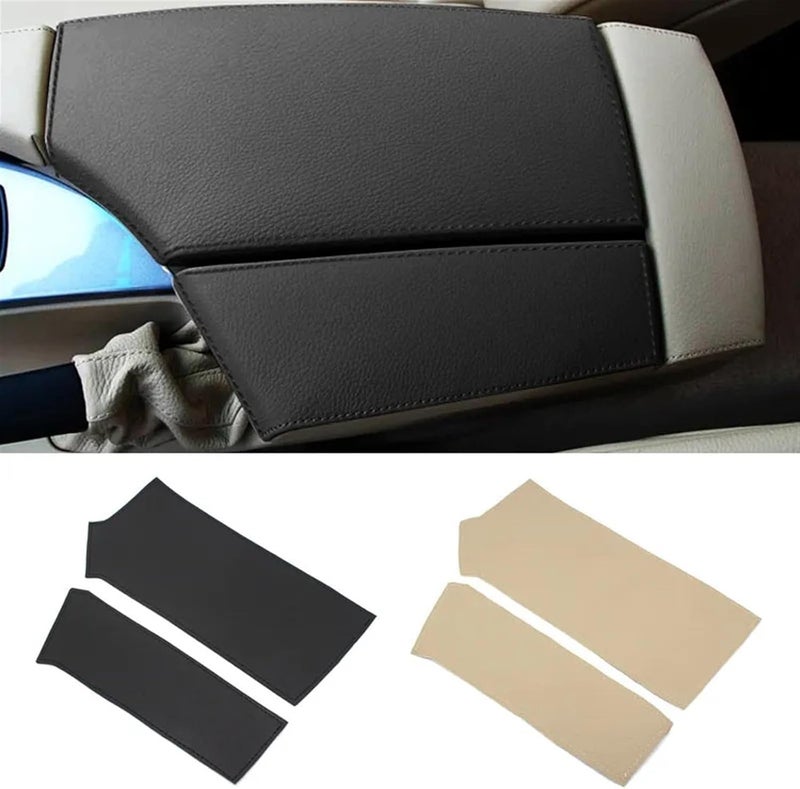 QASULER غطاء مسند الذراع من الجلد المصنوع من الألياف الدقيقة QASULER لسيارة BMW 5 Series E60 - Image 5