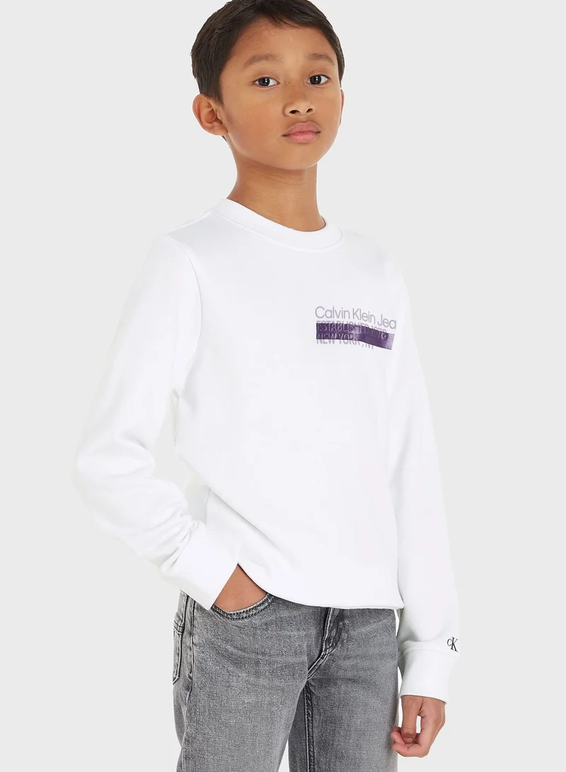 Calvin Klein Jeans Kids Hero Mini Logo Sweatshirt