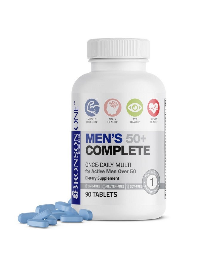 Bronson ONE Daily Mens 50+ Complete Multivitamin Multimineral, 90 Tablets - Image 1