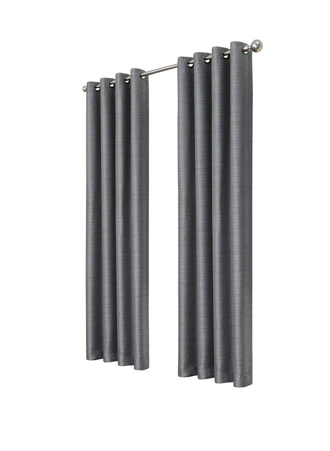 ECLIPSE Bryson Modern Blackout Thermal Grommet Window Curtain for Bedroom or Living Room (1 Panel), 52" x 63", Grey - Image 2