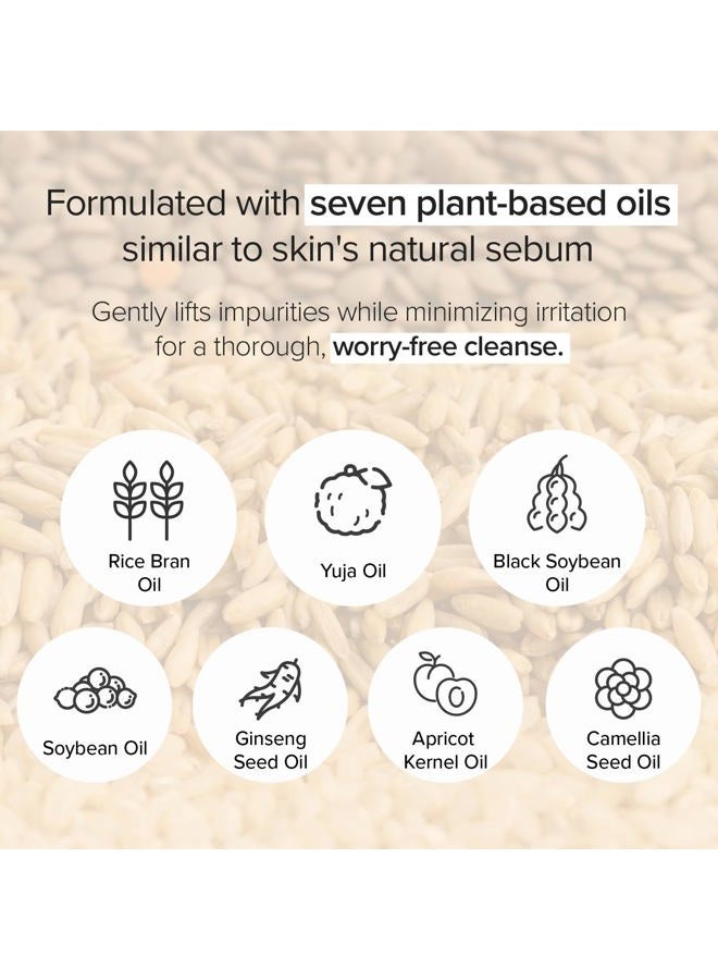 MARY & MAY Rice + Glutathione LHA Cleansing Oil | Daily Makeup Remover | Removes Impurities, Sebum & Clogged Pores | Double Cleanse | Gentle Exfoliation for Sensitive Skin | Korean Skincare | 6.76 fl oz - Image 4