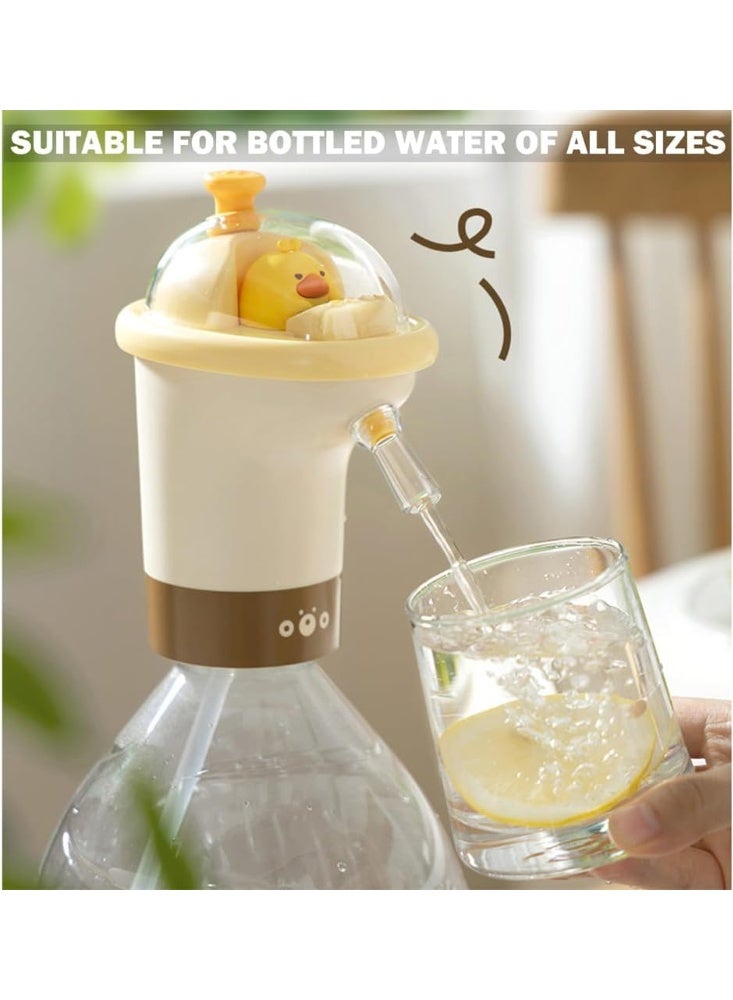 هومستر مضخة مياه كهربائية بتصميم كرتوني لعبوات 5 جالون - موزع مياه بضغطة زر مع شحن Type-C، محمولة للمنزل والمكتب والتخييم - Image 4