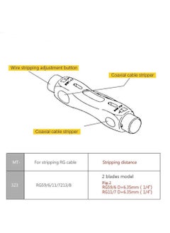 Generic VRCT Automatic Coaxial Cable Wire Stripper for RG59 RG6 RG7 RG11 CAT5 CAT6 Stripping Tools  - Image 4
