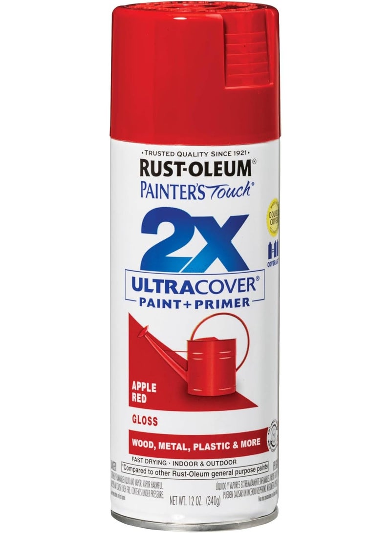 رست أوليوم طلاء بخاخ Painter's Touch 2X Ultra Cover 340 G لامع أحمر تفاحي - Image 1