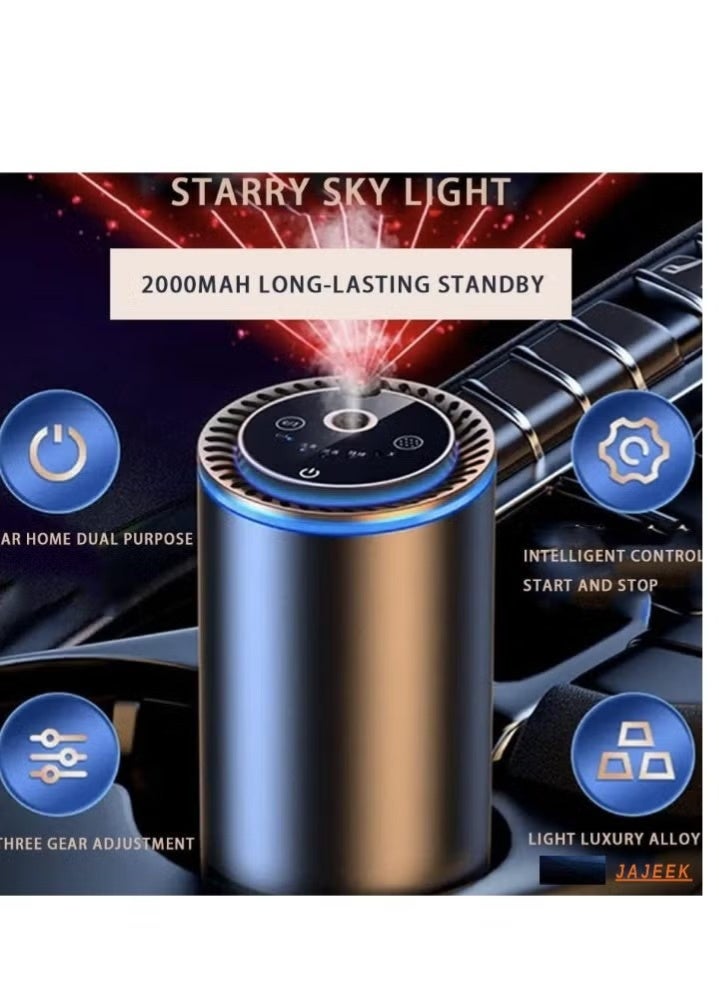 Car Air Fresheners – Portable AI Car Diffuser with Star Projector Light, 20000mAh Long Standby Aromatherapy, Luxury Car Accessories, Ideal Gift Choice – Black - Image 2
