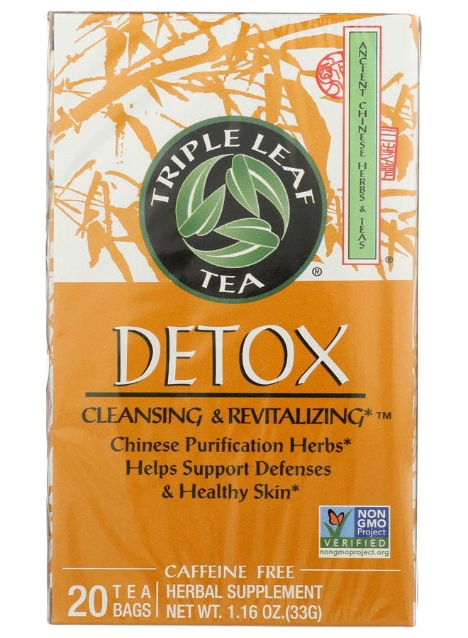 Triple Leaf Tea Chinese Medicinal Detox Triple Leaf Tea Bag, 20 Count - Image 1