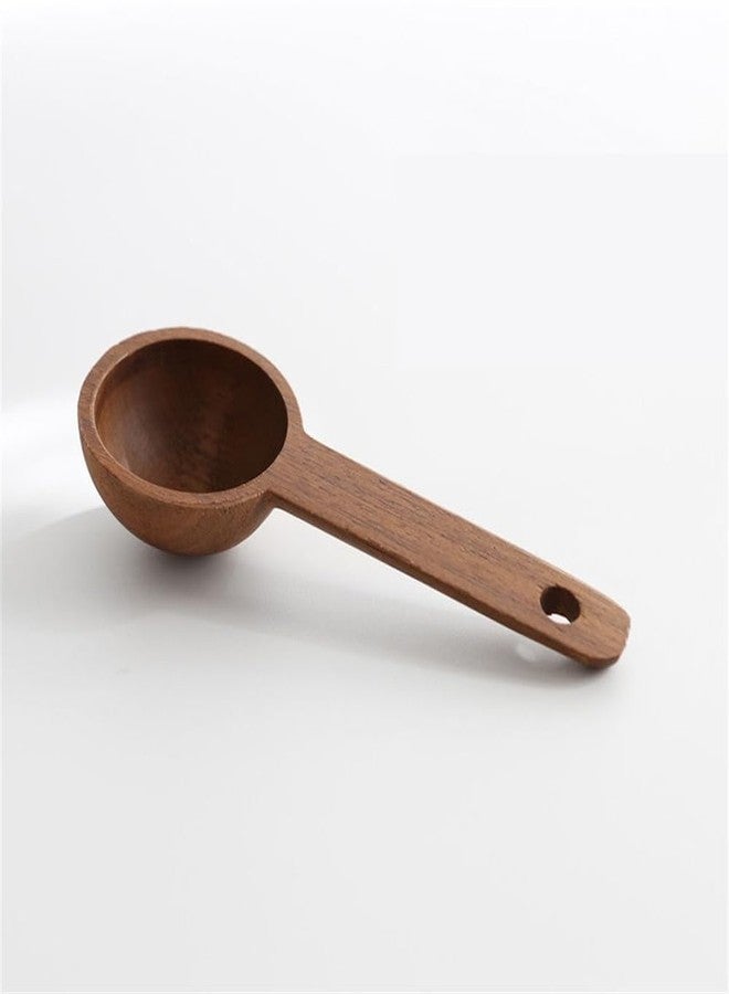 VBHHY Wooden Coffee Spoon in Walnut, Coffee Scoop Measuring for Coffee Beans, Whole Beans Ground Beans or Tea, Home Kitchen Accessories, Coffee Scoop - 1 Pack, 15ml - Image 1