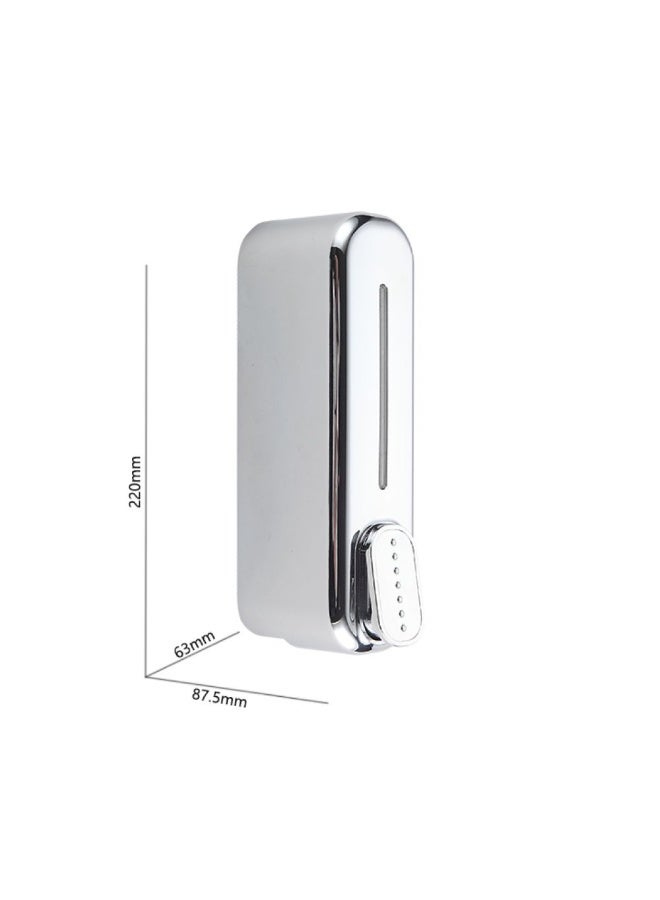 DANUBE HOME Danube Home Milano Soap/Sanitizer Dispencer Chrome -F7021 63X210H | Acrylic Soap Dispenser | Bathroom Accessories Hand Soap Dispenser For Toilet Bathroom Washroom Shower Room - Chrome  - Image 3