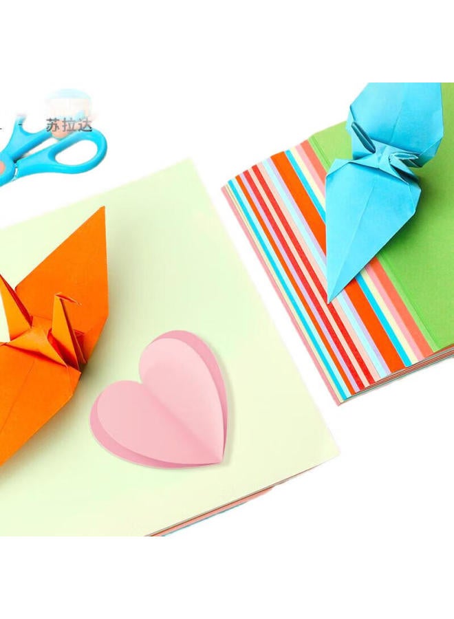 Surada Origami Paper, 100 Sheets, 15*15Cm, Square Colored Cardstock, Handmade Origami Paper For Children, Star And Crane Paper, Diy Craft Paper, 10 Colors, Diy141 - Image 3