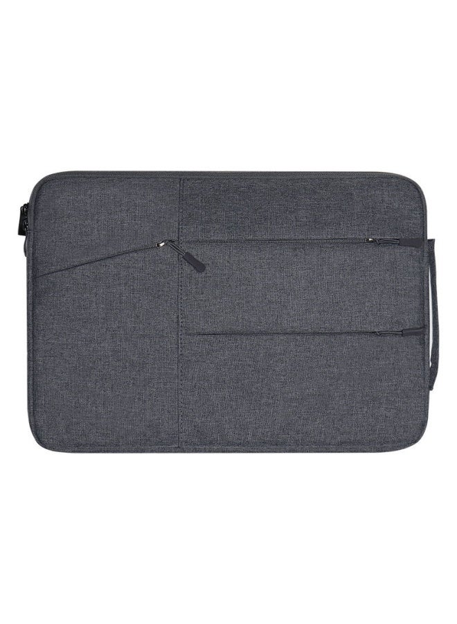 Thickened Double Layer Long Plush Inner Sleeve Bag Handheld Laptop Bag For iphone Computer-Color:Light Gray-Dimensions:15.6
