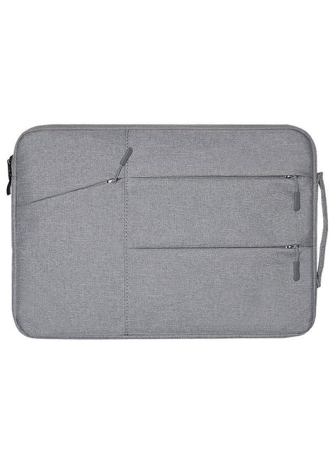 Thickened Double Layer Long Plush Inner Sleeve Bag Handheld Laptop Bag For iphone Computer-Color:Light Gray-Dimensions:15.6