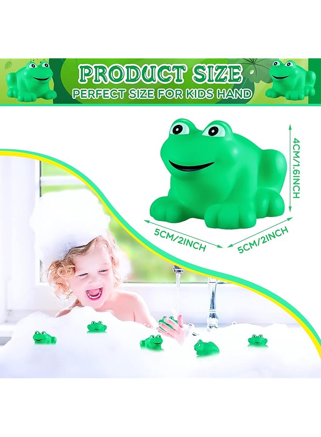 KASTWAVE 24 Pcs Rubber Frogs Squeak Toys And Float Frogs Baby Shower Toys Swimming Bathtub Toys For Shower Frogs Bathtub Birthday Party Decoration Boys And Girls Bath Toys - Image 2