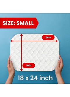 RMS Ultra Soft 4-Layer Washable and Reusable Incontinence Bed Pad - Waterproof Bed Pads, 18"X24" (3 Pack)  - Image 2