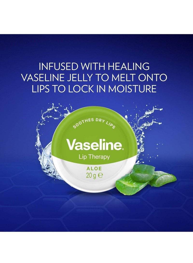 Vaseline علاج شفاه فازلين بالألوة فيرا، 20غ - Image 3