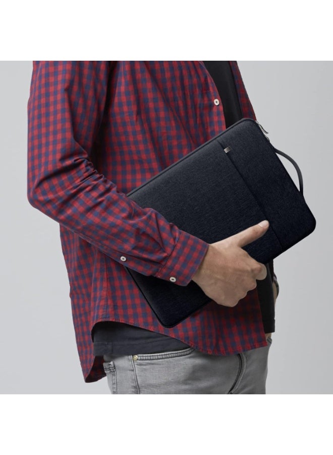 16 Inch Laptop Sleeve Case Carrying Bag Compatible with 16 inch MacBook Pro M.4 M.3 M.2 M1, Waterproof Chromebook Cover Computer Zipper Pouch with Handle Pocket, Black 16INCH - Image 2