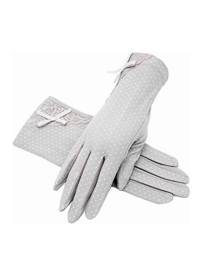 زوج واحد من قفازات القيادة للنساء، حماية من الشمس في الصيف، حماية من الأشعة فوق البنفسجية، واقي من الشمس، غير قابلة للانزلاق، تعمل باللمس للدراجات النارية - Image 1