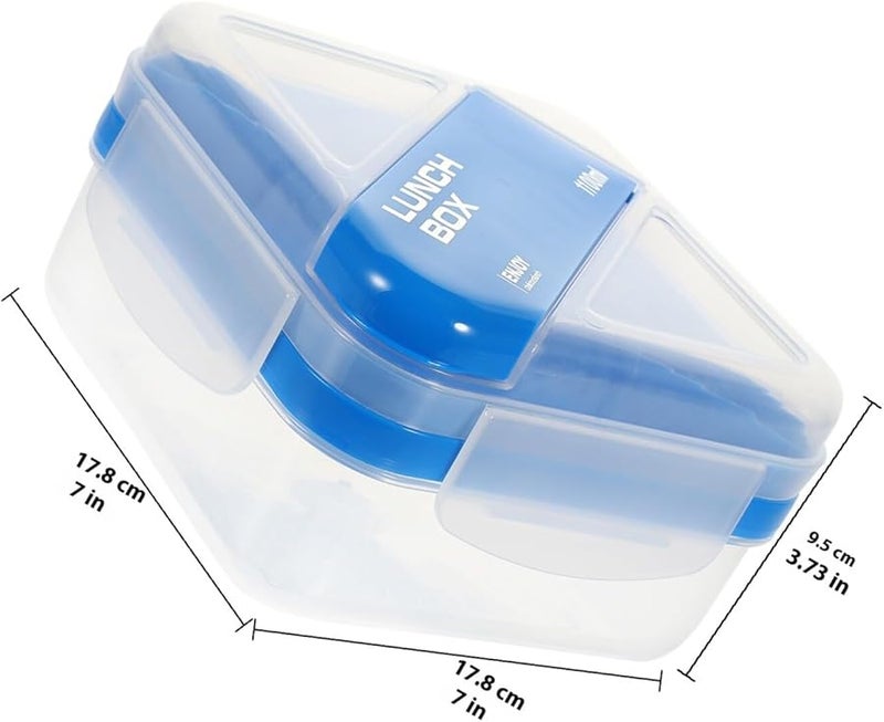 Portable Bento Box with Compartments Microwave Safe Lightweight for Lunch Salad Outdoor Meals - Image 3