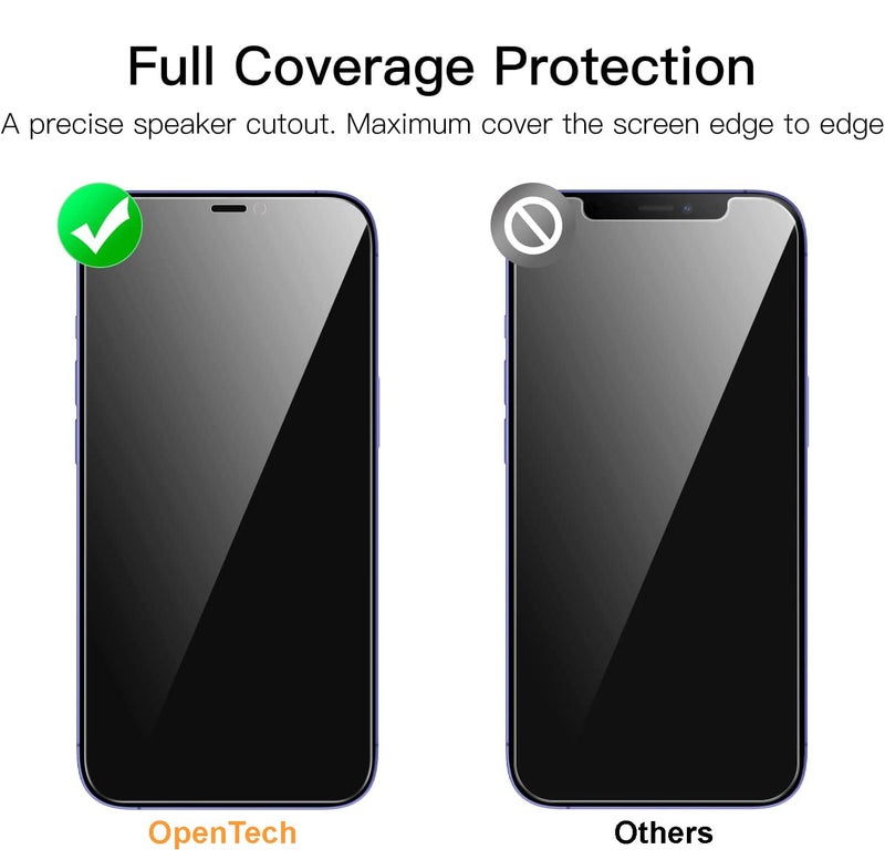 OpenTech ® Privacy Tempered Glass Screen Protector Compatible for iPhone XR / 11 (6.1 Inches) with Edge to Edge Coverage - Anti-Spy, Case Friendly, Anti Scratch and Bubble free installation kit - Image 5