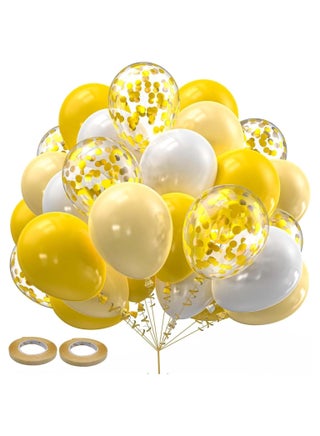 White and Gold Balloons