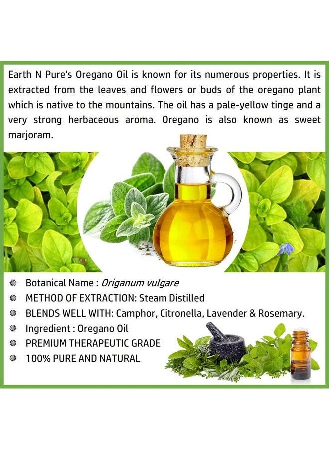 Earth N Pure Oregano Essential Oil 100% Pure & Natural Undiluted Therapeutic Grade With Glass Dropper Perfect For Aromatherapy Relaxation Skin Therapy And More 15 Ml  - Image 4