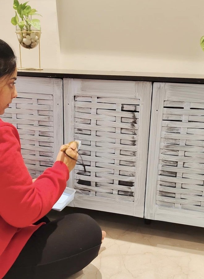 Granotone Chalk and Wax Paint Brush Set | 2Pcs Painting Brush with Natural Bristles & Wooden Handle | Professional Round Paint Brush for Wood, Furniture, Home Decor, DIY Projects - Image 4