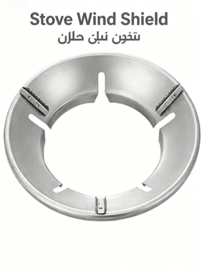 jaexest حلقة الوعاء – حامل موقد غير قابل للانزلاق – غطاء نار من الستانلس ستيل – غطاء غاز موفر للطاقة – حلقة مانعة للرياح – حامل وعاء مطبخ للهوب - Image 1
