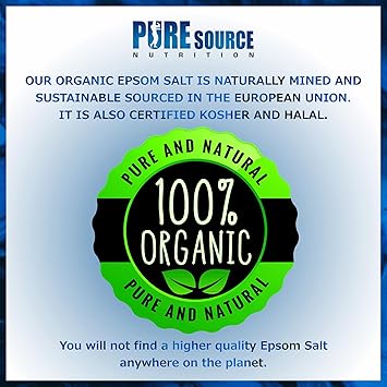 ProElite ملح إبسوم الطبي العضوي من برو إليت - ملح إبسوم غذائي من الدرجة الأولى 100% نقية بجودة ممتازة - ملح إبسوم للاستحمام - Image 4