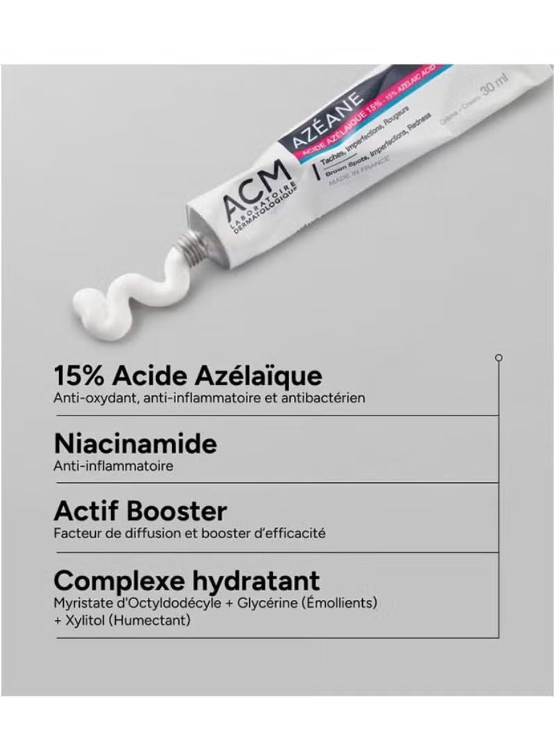 ACM Laboratoire dermatologique Azéane Blemish and redness cream 15% Azelaic Acid 30ml. - Image 5