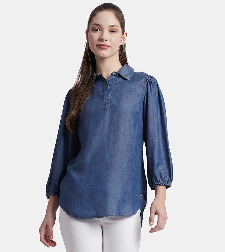 Beverly Hills Polo Club Regular Fit Denim Top