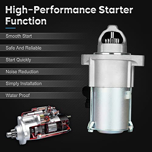 ILONPA New Starter for 2.4L Honda Cr-V 2015-2016, for Accord L4 2.4L 2013-2017(Automatic CVT Transmission) Replaces for 31200-5A2-A51, 31200-5A2-A52, SM-74009, SM740-09, SM74009, SM74009 - Image 2