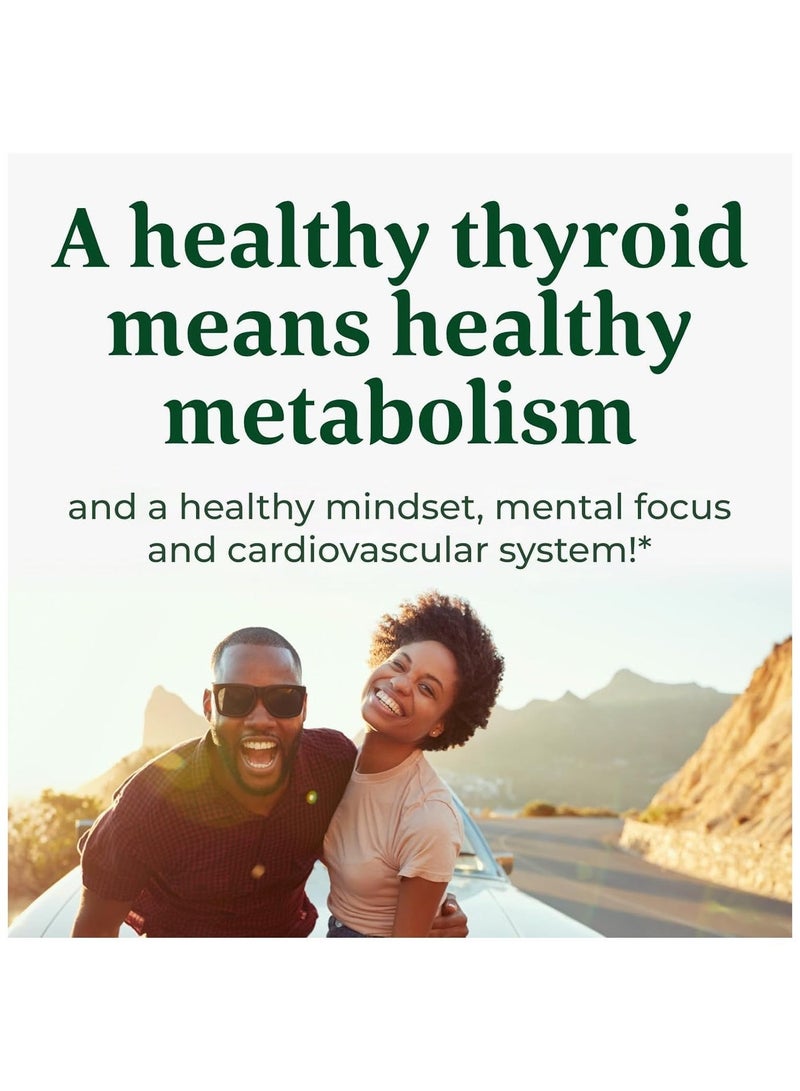 ميغافود ميجا فود - مكمل غذائي معدني - دعم الغدة الدرقية للنساء مع أشواغاندا، زنك، سيلينيوم، نحاس، يود، إل-تيروسين، ومزيج أعشاب - نباتي - 60 قرصًا (30 حصة) - Image 5