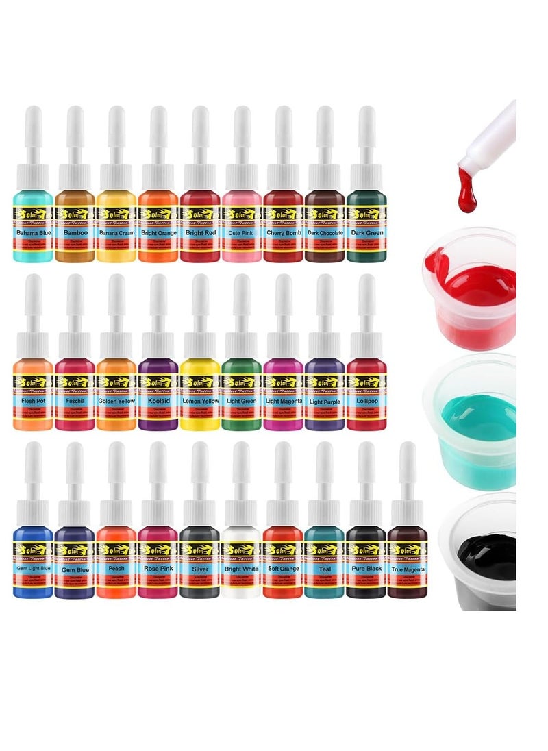 solong tattoo - Solong Tattoo Ink Set 28 Colors Pigment Kit 1/6oz (5ml) Tattoo Supply Ink for Tattoo Kit TI1001-5-28 - Image 1