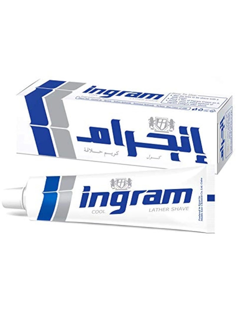 Ingram Cool Lather Shaving Cream Blue 40grams - Image 1