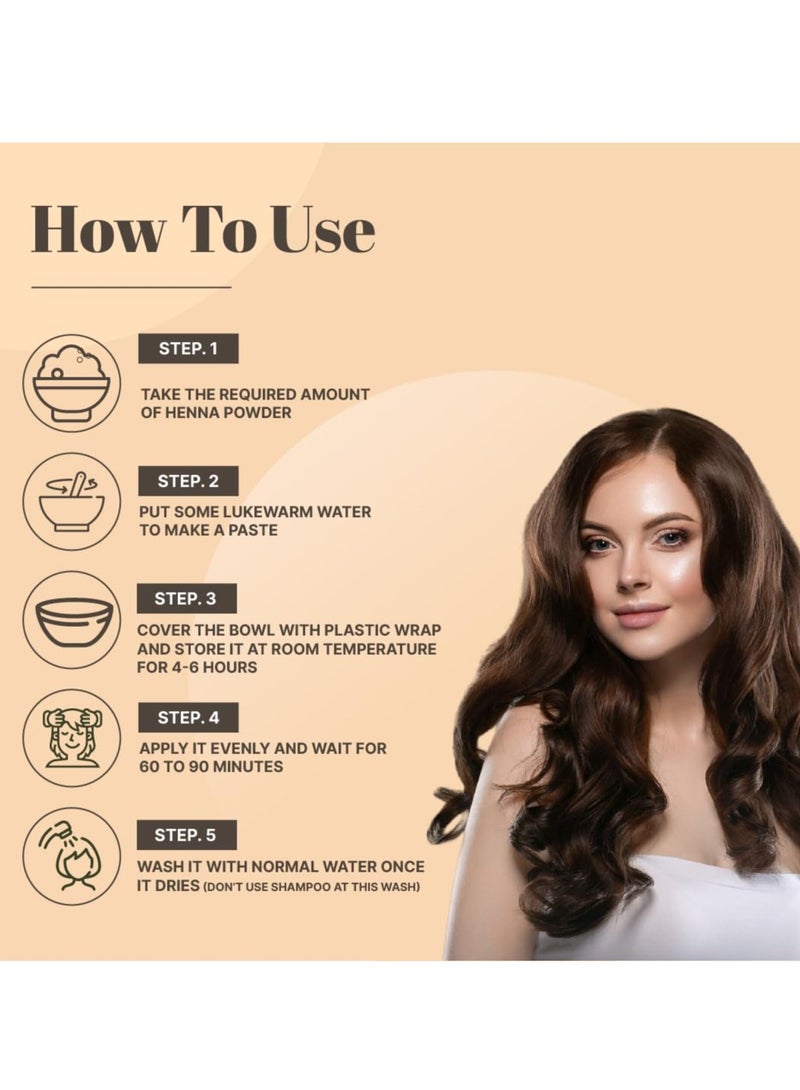 Just Jaivik Just Jaivik Henna Powder (Lawsonia Inermis) for Hair - 100% Natural, USDA Certified Organic by OneCert Asia, No Chemicals or Additives, 227 Gms / 0.5 LB/ 8 Oz - Image 3