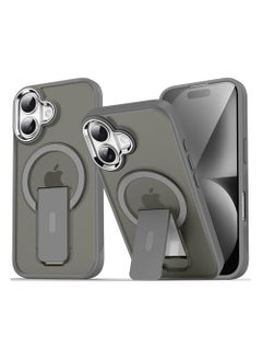 X-level iPhone 16 Case,Magsafe Back Cover【N52 Stronger Magnets】【Drop Protection】Anti-Fingerprints Anti-Scratch, Never Yellowing Slim Magnetic iPhone 16 Cover 6.1 inch Gray  - Image 1