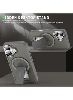 X-level iPhone 16 Case,Magsafe Back Cover【N52 Stronger Magnets】【Drop Protection】Anti-Fingerprints Anti-Scratch, Never Yellowing Slim Magnetic iPhone 16 Cover 6.1 inch Gray  - Image 3