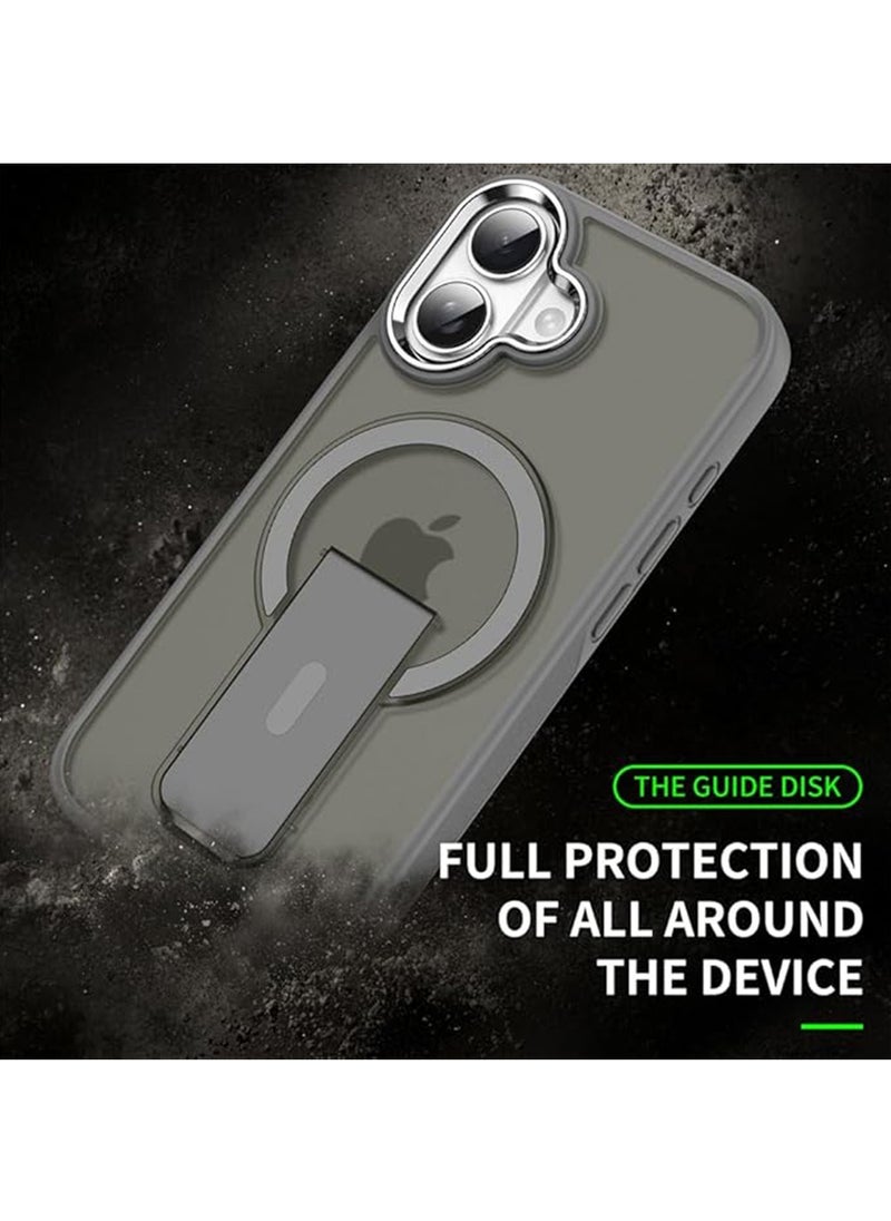 X-level iPhone 16 Case,Magsafe Back Cover【N52 Stronger Magnets】【Drop Protection】Anti-Fingerprints Anti-Scratch, Never Yellowing Slim Magnetic iPhone 16 Cover 6.1 inch Gray  - Image 4
