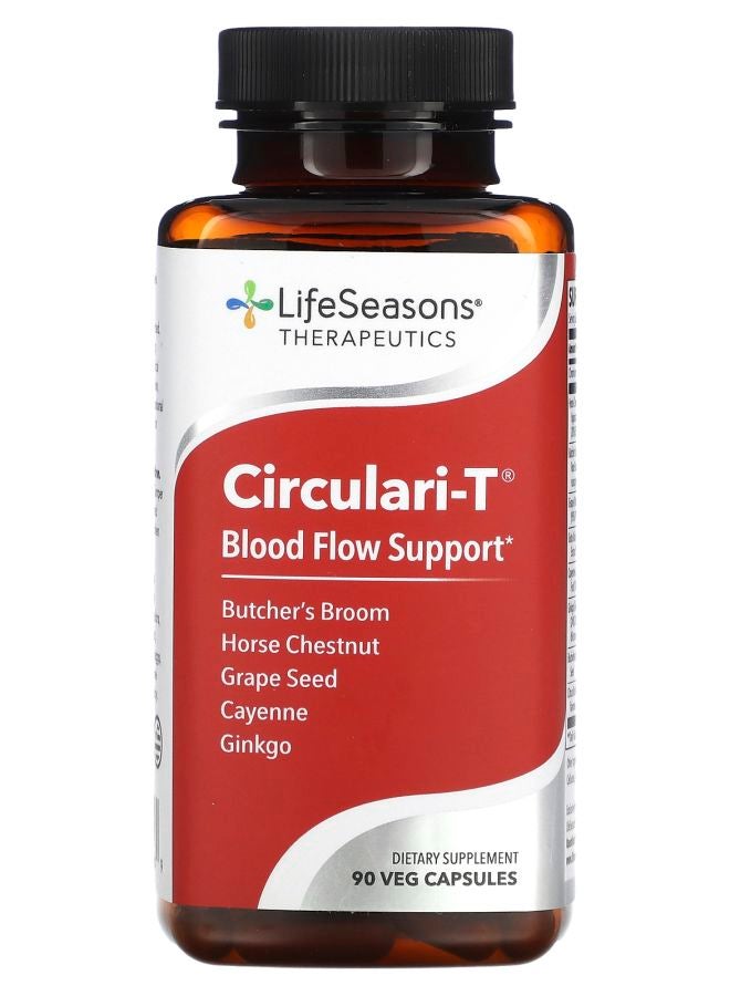 LifeSeasons Circulari-T Blood Flow Support 90 Veg Capsules - Image 1