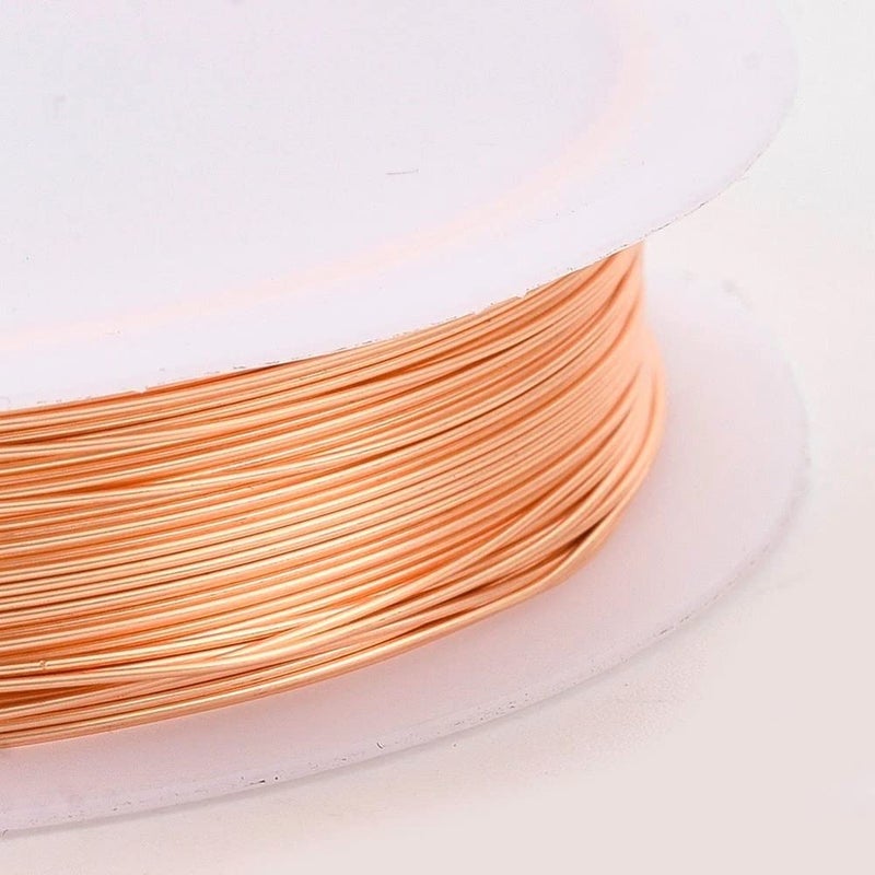 deziine DEZIINE�3Pcs Crafts 0.4MM Silver,Copper and Gold Wire Craft Beads Rope Beading Wire for Bracelet Necklace Jewelry DIY Accessories(9M)(Each 1PCS) (MULTI)  - Image 3