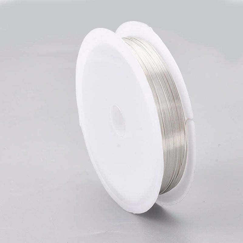 deziine DEZIINE�3Pcs Crafts 0.4MM Silver,Copper and Gold Wire Craft Beads Rope Beading Wire for Bracelet Necklace Jewelry DIY Accessories(9M)(Each 1PCS) (MULTI)  - Image 2