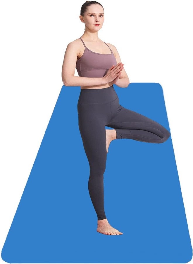 SIMESTICH Yoga Mat for Yoga Exercise & Gym Workout with Carry Bag - Anti-Slip/Anti-Skid EVA Mat for Men & Women Fitness - Blue 4mm Extra Thick, Anti-Tear for Home & Gym Use (BLUE) - Image 3