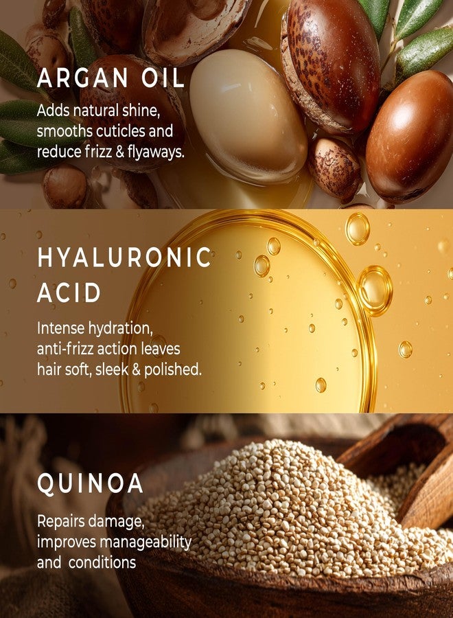Naturali Moisture Filling Shampoo, With Hyaluronic Acid, Argan Oil & Quinoa, For Dry & Dehydrated Hair, Adds Shine & Bounce, Hyaluron Moisture 100H, 100Ml. - Image 5