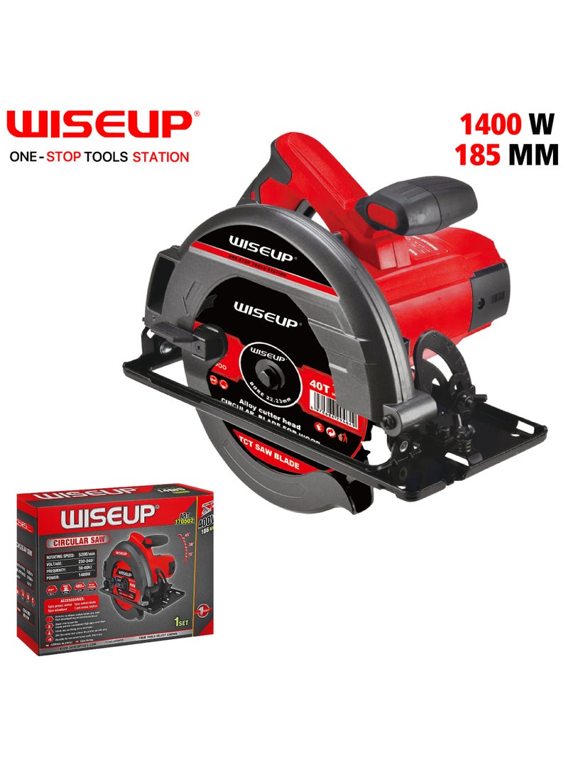WISEUP 1400W Circular Saw - Image 1