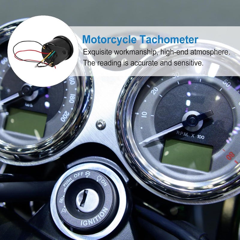 Motorcycle Modified Tachometer LED Digital Gauge Backlit Motorbike Speed Meter for Motorcycle and ATV Replacement Parts - Image 5